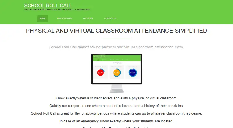 School Roll Call's website