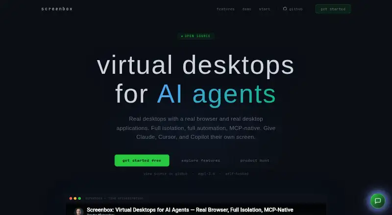 Screenbox's website