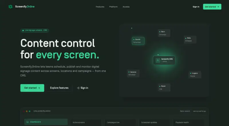 Screenify.Online's website