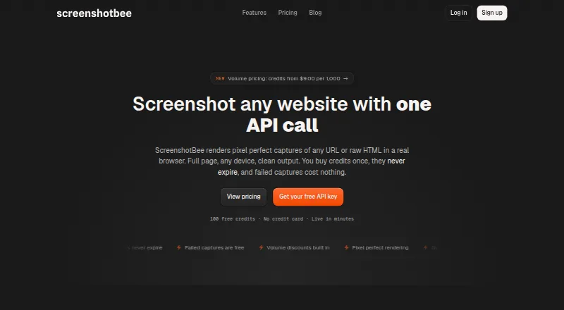 ScreenshotBee's website