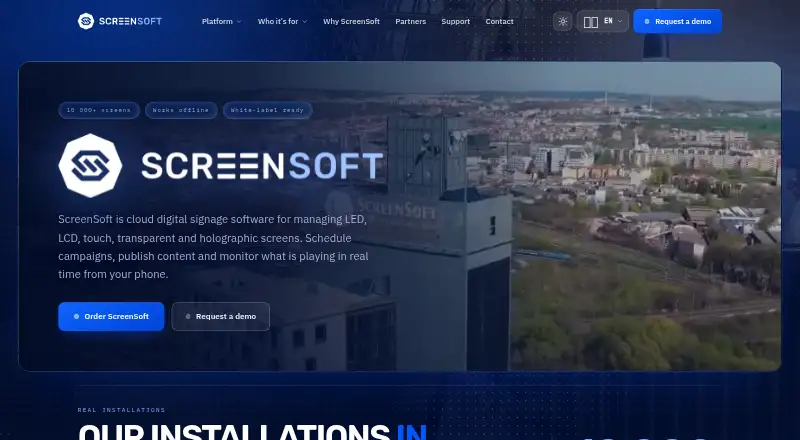 ScreenSoft's website