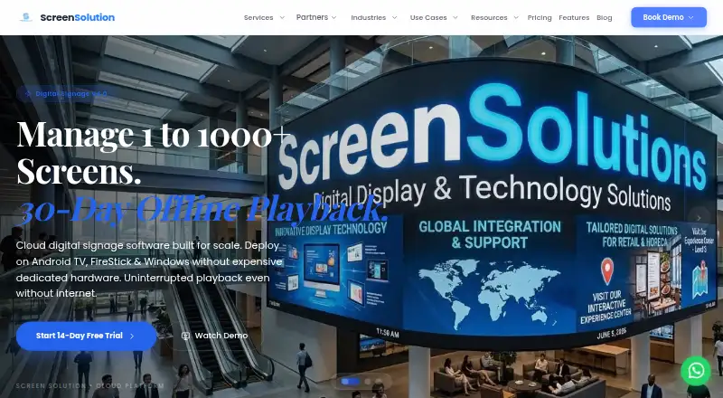Screen Solution's website