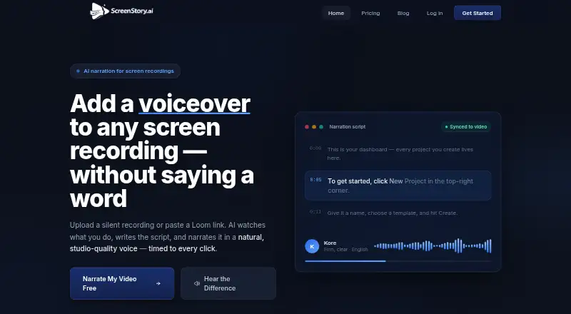 ScreenStory's website
