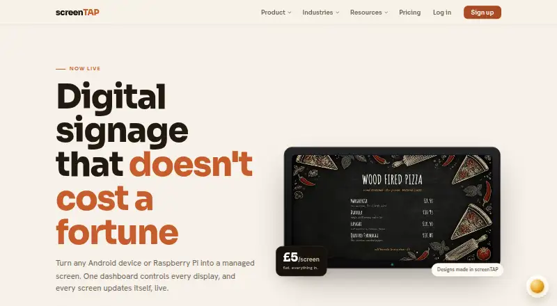 screenTAP's website
