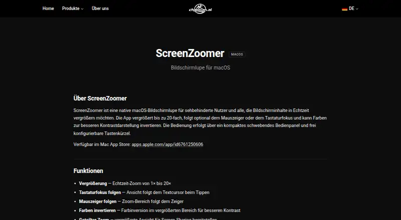 ScreenZoomer's website
