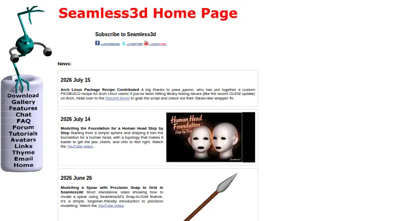 The Seamless3d homepage