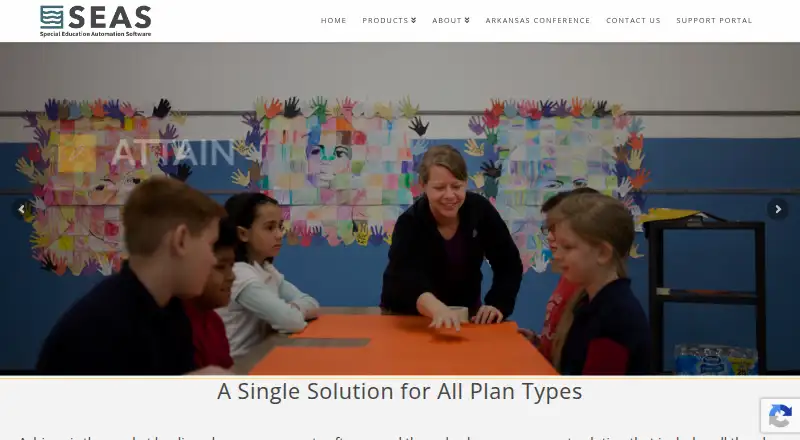 SEAS Achieve's website