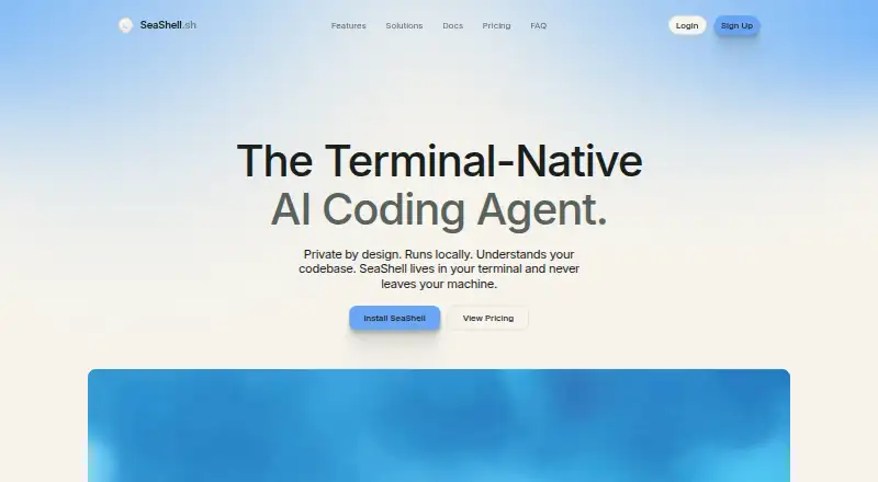 SeaShell's website