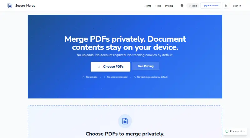 Secure-Merge's website