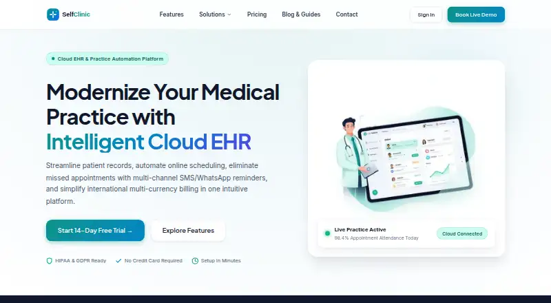 SelfClinic's website