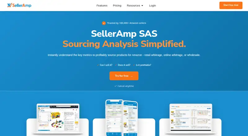 SellerAmp SAS's website