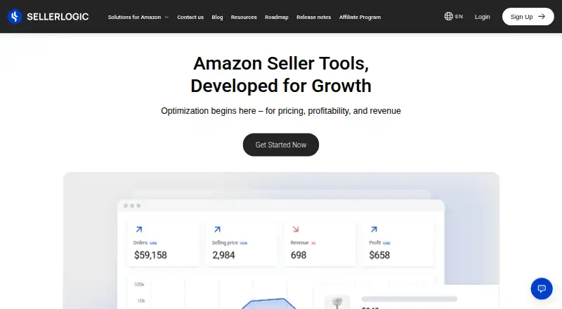 SELLERLOGIC Repricer's website