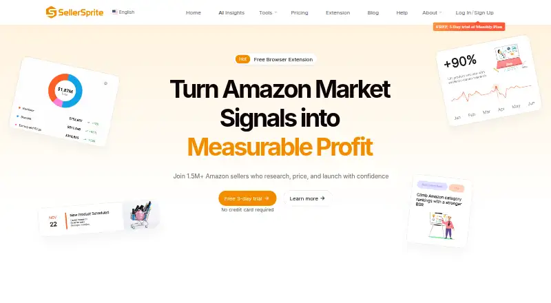 SellerSprite's website