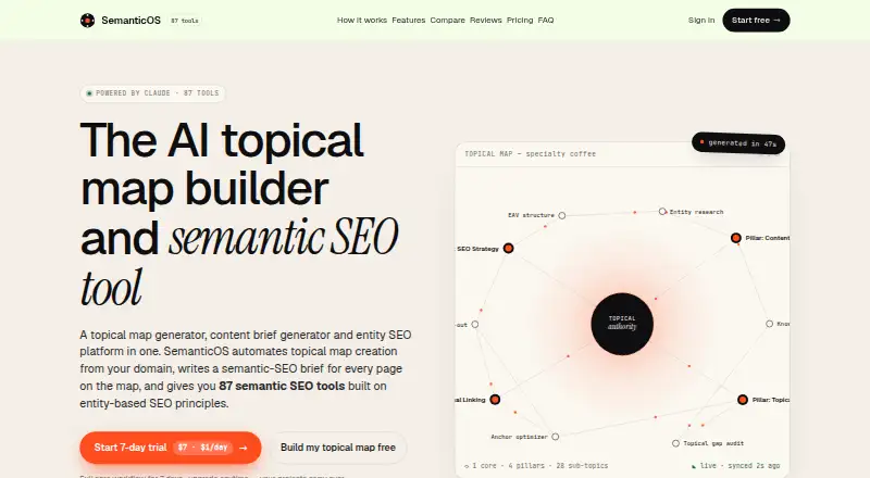 The SemanticOS homepage