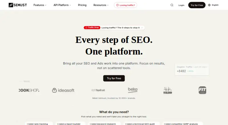 Semust API's website