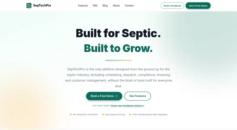 SepTechPro's website