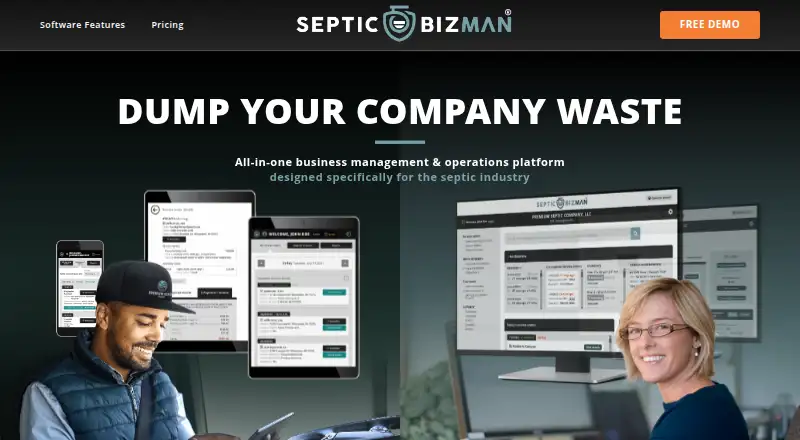 Septic BizMan's website