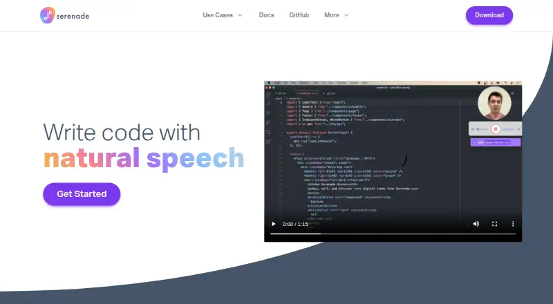 Serenade's website
