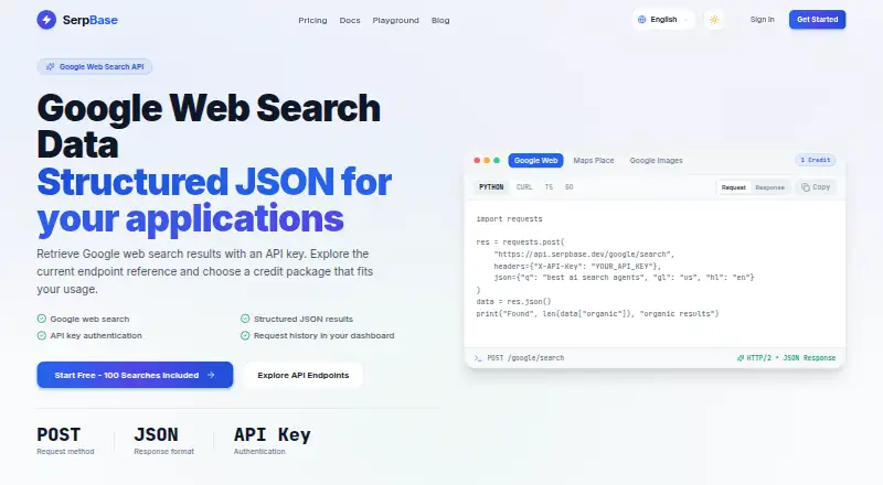 SerpBase's website