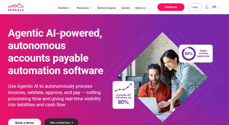 The Serrala Accounts Payable Automation homepage