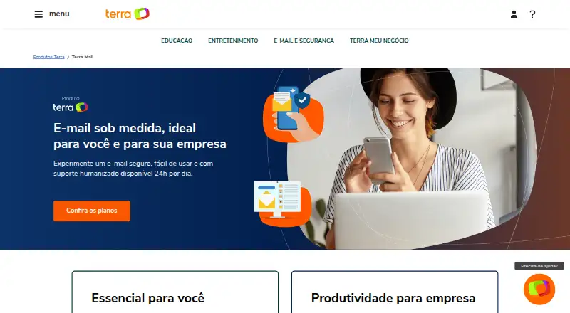 Terra Mail's website