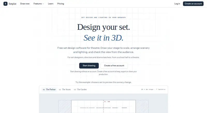 Setplot's website