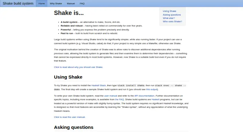 Shake's website