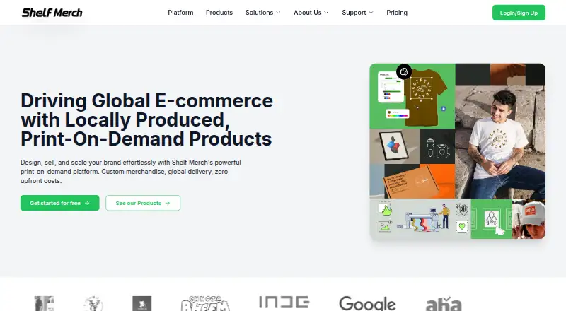 ShelfMerch's website