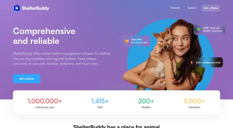 ShelterBuddy's website