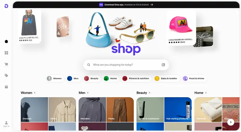 SHOP.COM's website