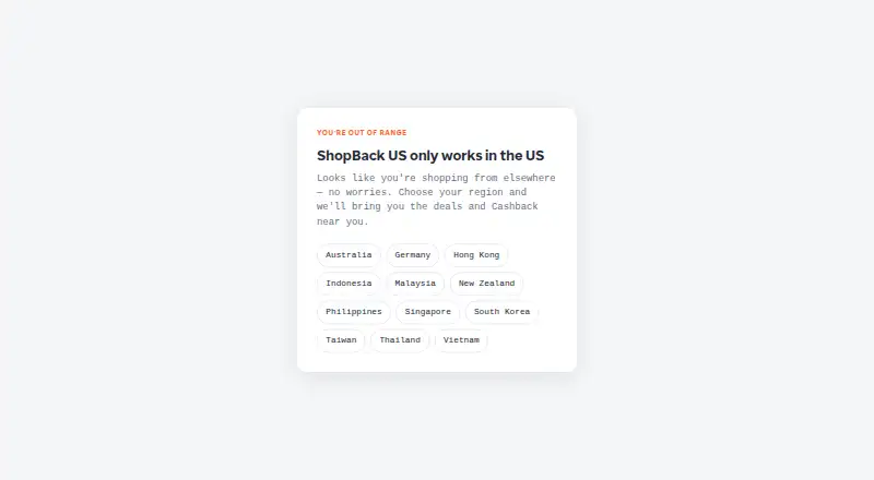 ShopBack's website
