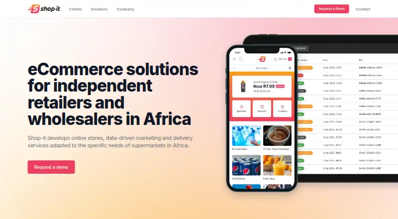The Shop-it homepage