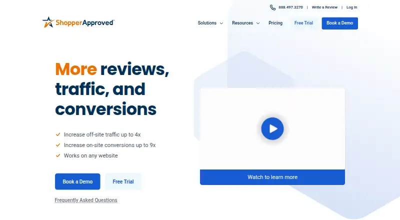 The Shopper Approved homepage