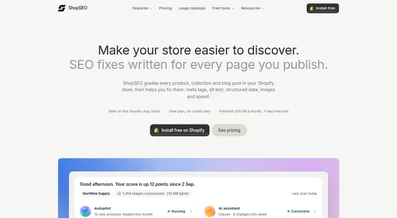 ShopSEO's website