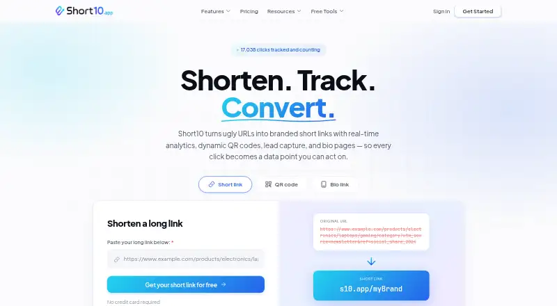 Short10's website