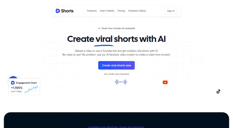 Shorts.io's website