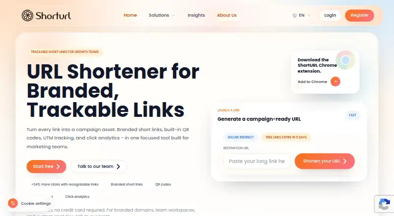ShortURL's website