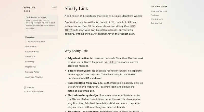 Shorty Link's website