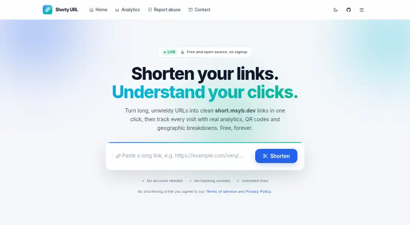 Shorty's website