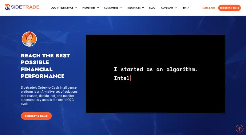 Sidetrade's website