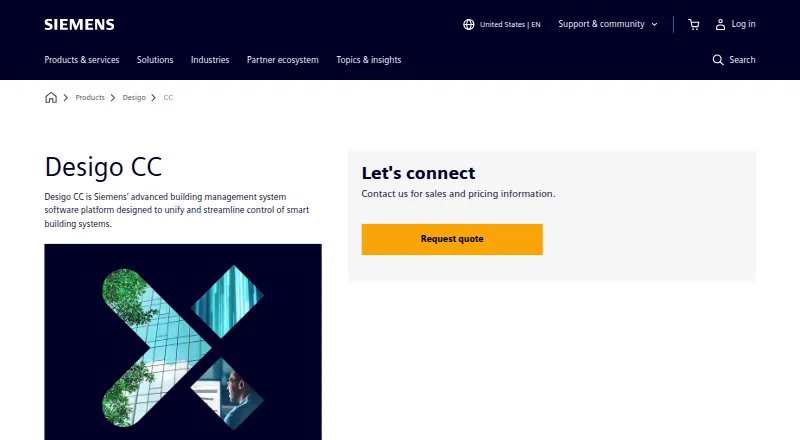 Siemens SIEM's website