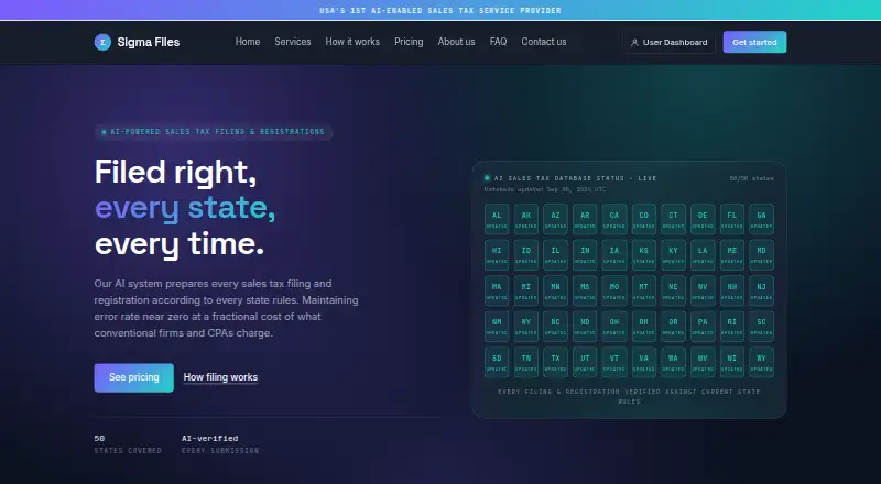 Sigma Files's website