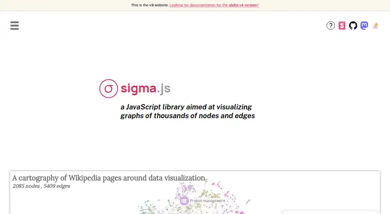 Sigma.js's website