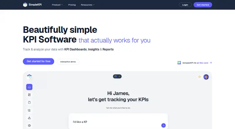 SimpleKPI's website