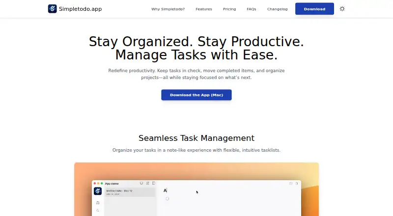 Simpletodo.app's website