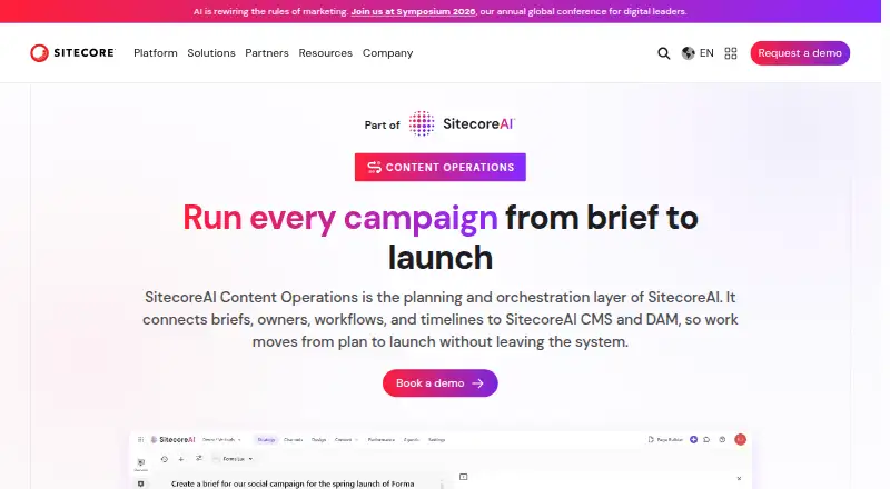 SitecoreAI Content Operations's website