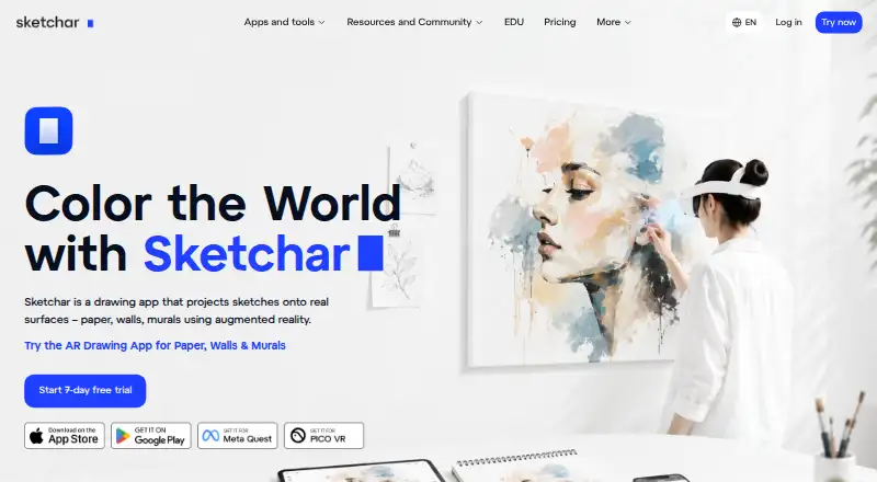Sketchar's website