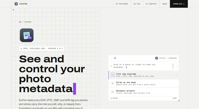 ExiFox's website