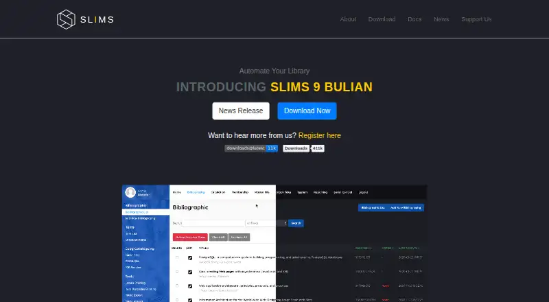 SLiMS's website