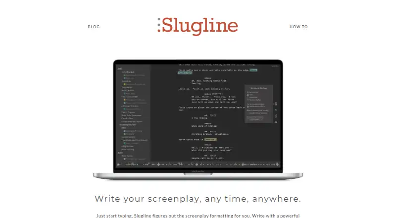 Slugline's website